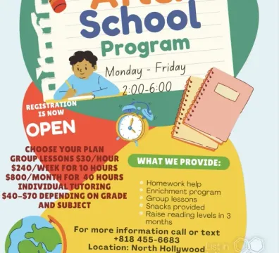 Tutoring - 7719 Westland Ave, North Hollywood, CA 91605, USA - $ undefined