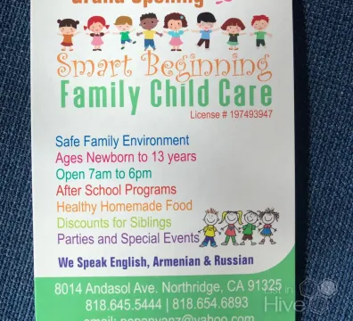 Умное начало семейного ухода за детьми - 7755 Encino Ave, Northridge, CA 91325, USA - $ undefined